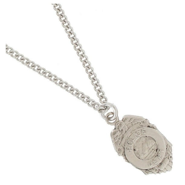 Rose Gold-plated Silver 16mm K-9 Officer Pendant Rose Gold-plated Silver 16mm K-9 Officer Pendant